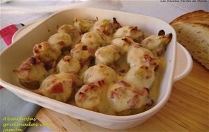 Alcachofas Gratinadas Con Jamón