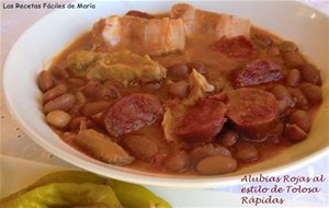 Alubias Rojas Al Estilo De Tolosa-receta Rápida