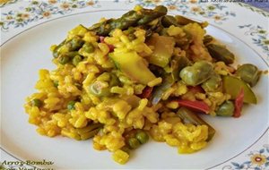 Paella De Arroz Bomba Con Verduras