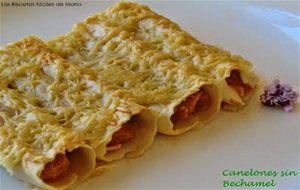 Canelones Sin Bechamel, Receta Light