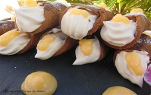 Cannolis  Al Pedro Ximenez Rellenos De Mascarpone