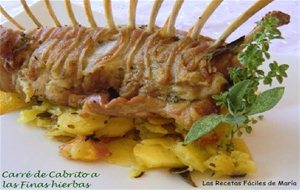 Carré De Cabrito Con Hierbas Frescas