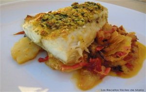 Corvina Al Horno Con Patatas Y Verduritas