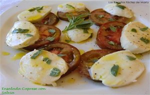 Ensalada Caprese Con Salvia