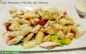 Ensalada Caprichosa De Pollo Y Espárragos