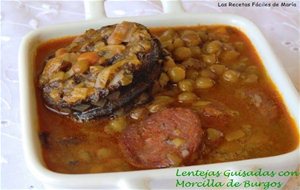 Lentejas Con Morcilla De Burgos