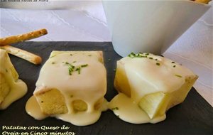 Patatas En Cinco Minutos Con Queso De Oveja