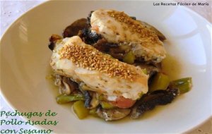 Pechugas Asadas Con Sésamo