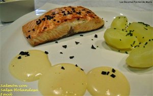 Salmón Con Salsa Holandesa Fácil Y Sal Negra