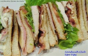 Sandwich Club Tipo Vips