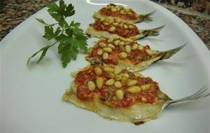 Sardinas Asadas Con Crema De Piquillos