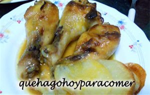 Jamoncitos De Pollo Asados Con Miel Y Mostaza
