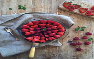 Tarta De Chocolate Y Fresas Para San Valentín