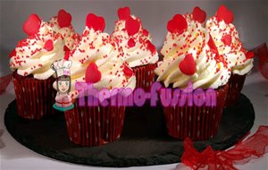 Cupcakes Red Velvet O Terciopelo Rojo San Valentin Thermomix