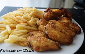 Alitas De Pollo Fritas 
