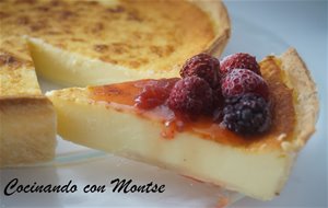 Tarta De Queso Con Mermelada De Fresas
