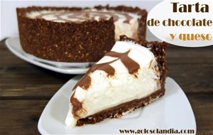 Tarta de queso y chocolate