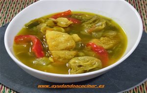 Guiso De Bacalao Con Verduras
