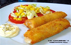 Rollitos De Jamón Cocido Y Queso Rellenos De Pollo
