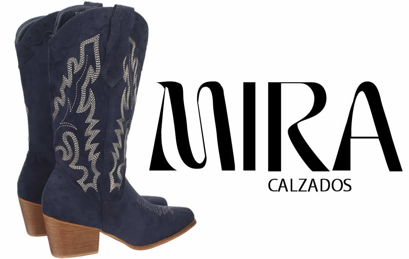 Bota Campera con Tacon para Mujer Comoda con Bordado en Caña y Cierre de Cremallera Otoño Invierno 2022