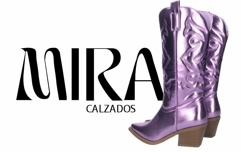 Bota de Tacon para Mujer Comoda Estilo Campera con Bordado en la Caña de Punta Fina y Cierre de Cremallera